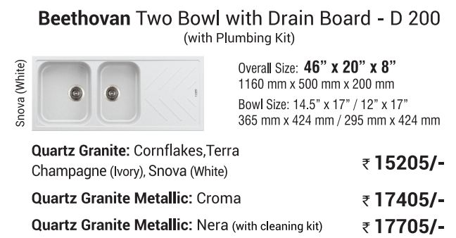 Kitchen Sink - Beethovan Two Bowl